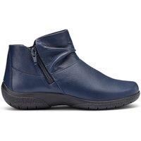 Hotter Women's Extra Wide 'Murmur' Ankle Boots in Dark Navy | Size: 4