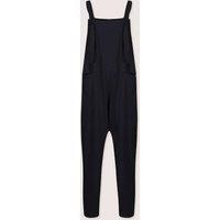 Turtledove London Women's Lila Black Dungarees- Duplicate style | Size: 14-18