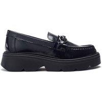 Moda In Pelle Women's 'Eisa' Leather Loafers in Black | Size: 5