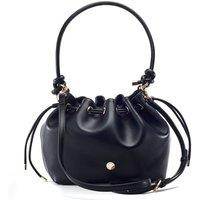Moda In Pelle Women's 'Briela Bag' Leather Shoulder Bag in Black