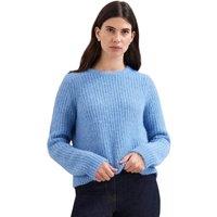 Phase Eight Women's Billie Ribbed Knitted Crew Jumper in Baby Blue | Size: XS
