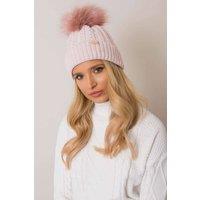 Love Lace Women's Paris Street Embroidered Washed Knitted Adjustable Daily Wear Cap in Pink