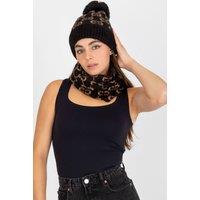 Love Lace Women's Minimalist Cotton Bobble Hat for Everyday Sun Protection in Black