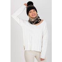 Love Lace Women's Embroidered Bobble Hat with Adjustable Strap & Soft Fit in Black