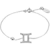 Latelita Women's Zodiac Horoscope Star Sign Bracelet Gemini in Silver
