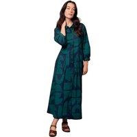 Celtic & Co Women's Pleat Detail Shirt Dress in Mid Navy | Size: 10
