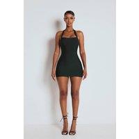 LEMONLUNAR Women's The Samira Bandage Mini Skirt Deep Green | Size: Small
