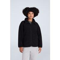 Animal Women's 'Anna' Warm & Cosy Side Pockets Soft Borg Fabric Full Zip Fleece in Black | Size: 12