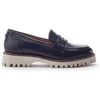 Moda In Pelle Women's 'Eleyna' Leather Brogues & Loafers in Navy | Size: 7