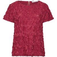 Yours Women's Textured Abstract Blouse in Red | Size: 12