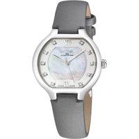 Gevril Women's Lugano Swiss Diamond White MOP Dial Genuine Italian Watch in Grey