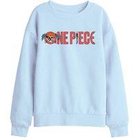One Piece Buggy The Clown Pirate Logo Kids Sweatshirt, Light Blue | Size: 7-8 Years