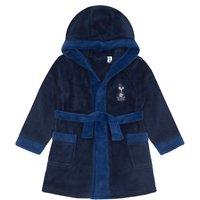 Tottenham Hotspur FC Baby Hooded Fleece Dressing Gown Robe in Navy | Size: 6-12 m