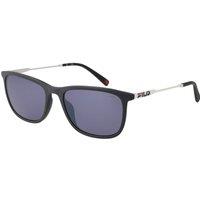FILA Men's SFI214 55V65X Square/Rectangle Sunglasses in Grey