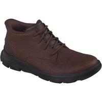 Skechers Men's Arch Fit Garza Ridley Chukka Boot in Dark Brown | Size: 8