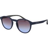 GANT Men's GA7234 5091W Round/Oval Sunglasses in Blue