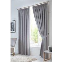 Fusion 'Dijon' Pair of Tiebacks For Pencil Pleat Curtains in Silver