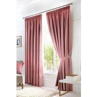 Fusion 'Dijon' Pair of Tiebacks For Pencil Pleat Curtains in Rose