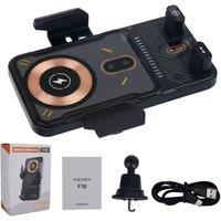 NESTLUNE Car Phone Holder Wireless Charger 15W Wireless Charger in Black