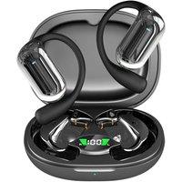 FLAVORA Open Ear Air Conduction Bluetooth Headphones in Black