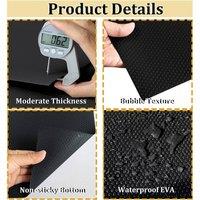 FLAVORA 6m Roll Non-Slip Waterproof Drawer Shelf Liner Mat in Black | Size: 0.6m2