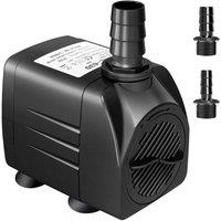 FLAVORA 600L/H Ultra Quiet Submersible Water Pump Aquarium Fish Tank in Black | Size: 10000mm x 520mm