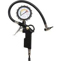 FLAVORA 220PSI Tyre Pressure Gauge Inflator Pump in Black | Size: 10000mm x 520mm