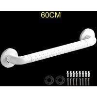 FLAVORA 60CM Bathroom Grip Shower Grab Bar Safe in White