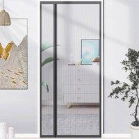 NESTLUNE Magic Curtain Door Mesh Magnetic Fastening Mosquito Fly in Grey | Size: 100 cm - 150 cm