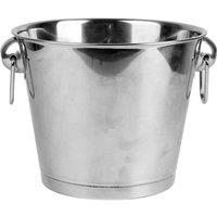 NESTLUNE 5L Stainless Steel Ice Bucket Champagne Wine Cooler in Silver | Size: 100 cm x 15 cm