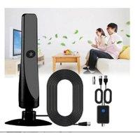 NESTLUNE Digital TV Antenna Wave Max HD 1080P Plug in Black