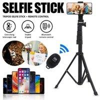 NESTLUNE Universal Mobile Phone Tripod Stand Holder Adjustable Mount in Black