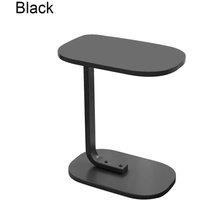 FLAVORA Black Small C-Shape Sofa Side Table | Size: 0.6m2