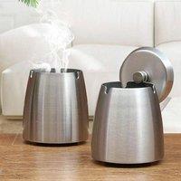 EONLION Silver Cigarette Round Ash Tray Bin | Size: 100 cm