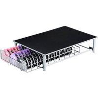 FLAVORA 60 Pod Chrome Coffee Capsule Holder Stand in Black | Size: 0.6m2