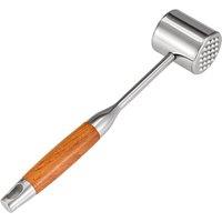 Havendro Stainless Meat Tenderizer Wooden Handle in Silver
