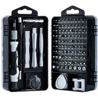 VOGREX 115in1 Magnetic Precision Screwdriver Kit with Case in Grey