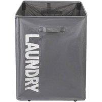 Kelvenix Foldable Laundry Washing Basket in Grey | Size: 100 cm x 60 cm