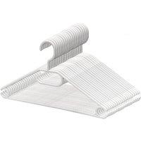Kelvenix 20 Pack - White Flexible Plastic Non-Slip Clothes Hangers | Size: 0.6m2