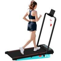 CITYSPORTS Foldable Treadmill 1400W High Performance Walking Pad with Incline in Black | Size: 0-3 m