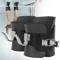 FLAVORA Heavy Duty Gravity Inversion Boots Hanging Ab Crunch Core Trainer in Black | Size: 0-12 m