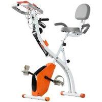 NESTLUNE 2-In-1 Folding Exercise Bike with 8-Level Magnetic in White | Size: 0-18 m