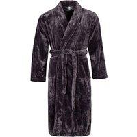 SOCKSHOP Heat Holders Men's Mens 1 Pack Fleece Dressing Gown in Silver | Size: Large