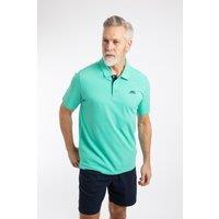 Weird Fish Men's Miles Pique Polo Shirt in Aqua | Size: 3XL
