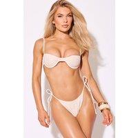 EGO Women's Underwired Crochet Bikini Set in Ecru | Size: 12