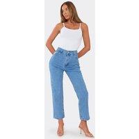 EGO Women's Straight Leg Denim Jeans in Baby Blue | Size: 4