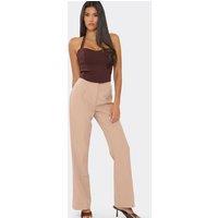 EGO Women's Flared Trousers in Stone | Size: 16