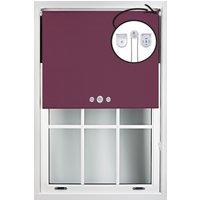 Furnished Aubergine Blackout Roller Blinds with Triple Round Eyelets & Metal Fittings | Size: 195 cm width x 210 cm drop