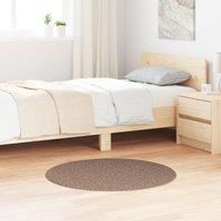 Berkfield Home Shaggy Rug with Latex Backing Brown 90 cm | Size: Medium