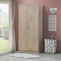 Timber Art Design Rio Costa 2 Door Double Wardrobe in Light Oak